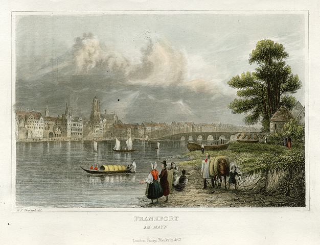 Germany, Frankfurt view, 1833