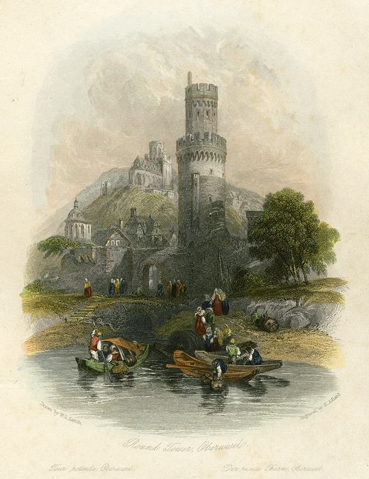 Germany, Oberwesel, the Round Tower, 1841