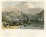 Germany, Bacharach view, 1841