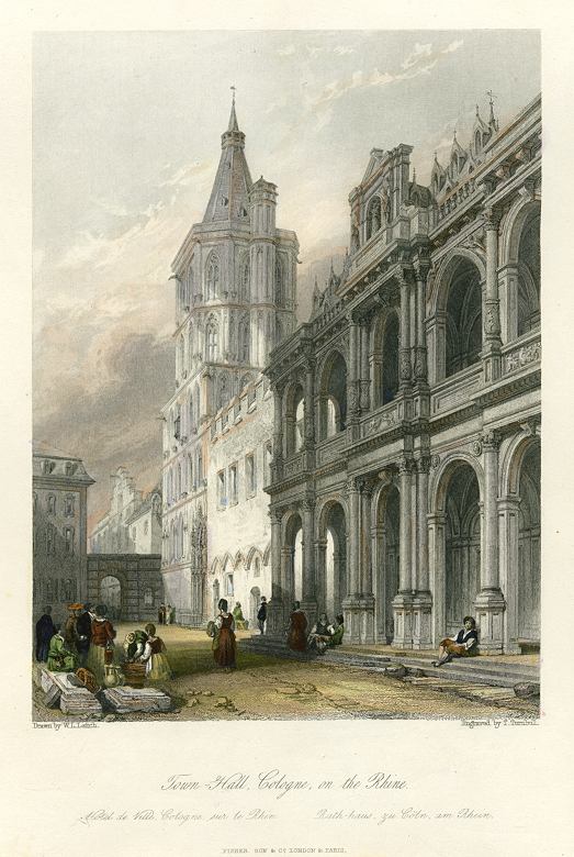 Germany, Cologne Town Hall, 1841