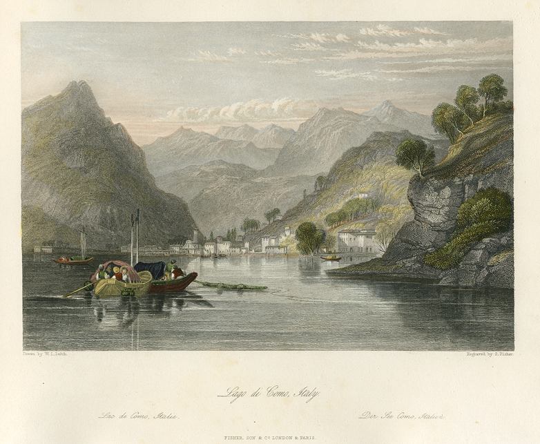 Italy, Lake Como, 1841