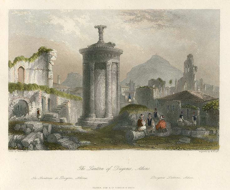 Greece, Athens, Lantern of Diogenes, 1841