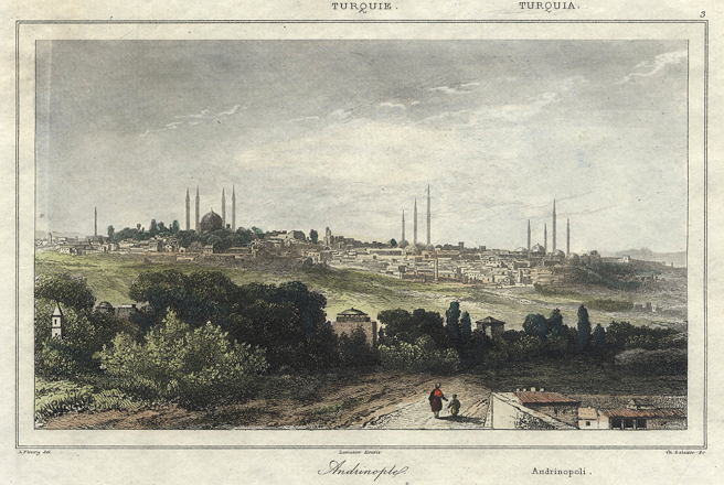 Turkey, Adrianople (Edirne), 1847