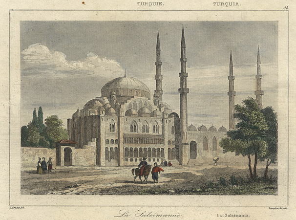 Turkey, Istanbul, Sleymaniye Mosque, 1847