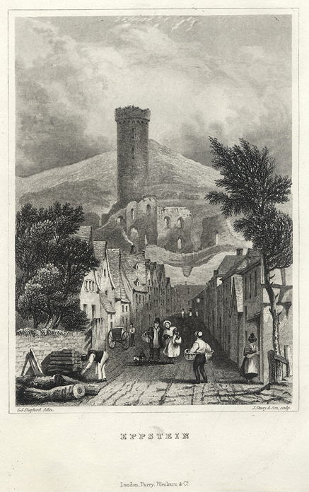 Germany, Eppstein view, 1833