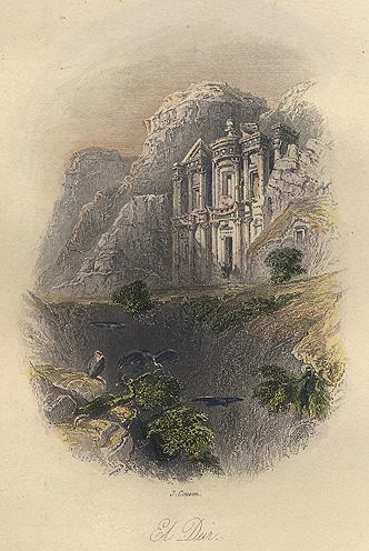 Sinai, Petra, El Deir, 1849