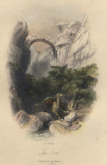 Sinai, Petra, the Arch, 1849