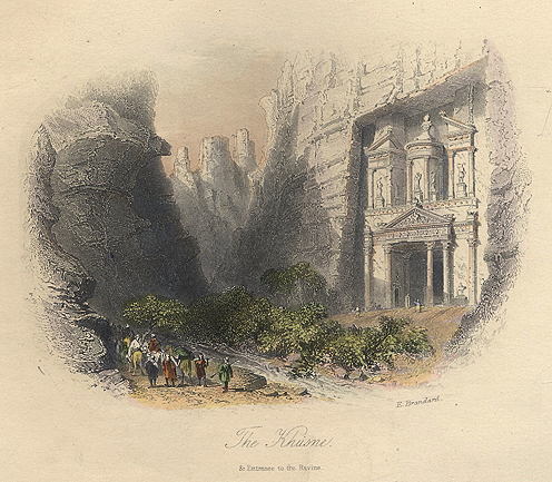 Sinai, Petra, the Khusne, 1849