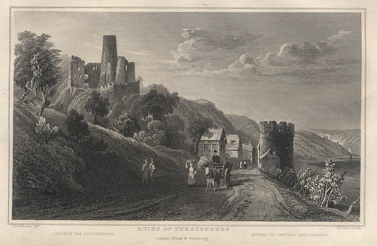 Germany, Ruins of Furstenburg, 1835