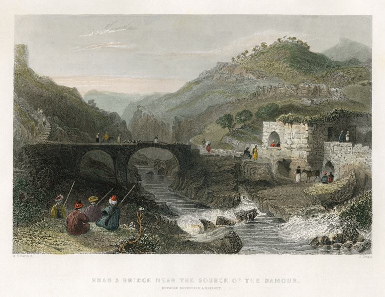 Lebanon, Bridge near the Source of the Damour River, 1837