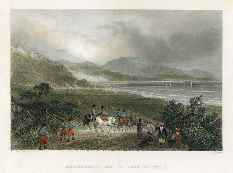 Turkey, Scanderoon, from the Road to Issus, 1837