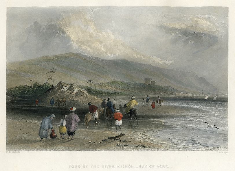 Israel, River Kishon & Bay of Acre (Caipha), 1837