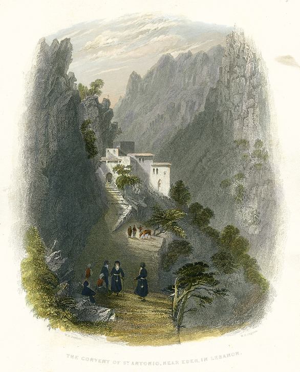 Lebanon, Convent of St.Antonio near Eden, 1837