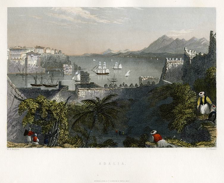 Turkey, Adalia (modern Antalya), 1837