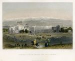 Lebanon, Baalbek view, 1837