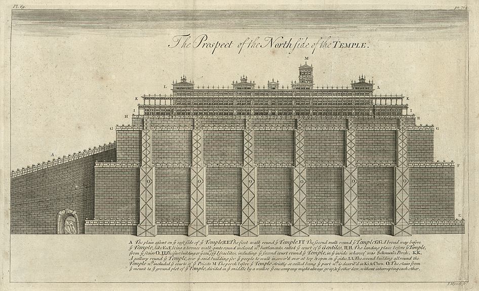 Holy Land, Jerusalem, North side of Solomon's Temple, 1744