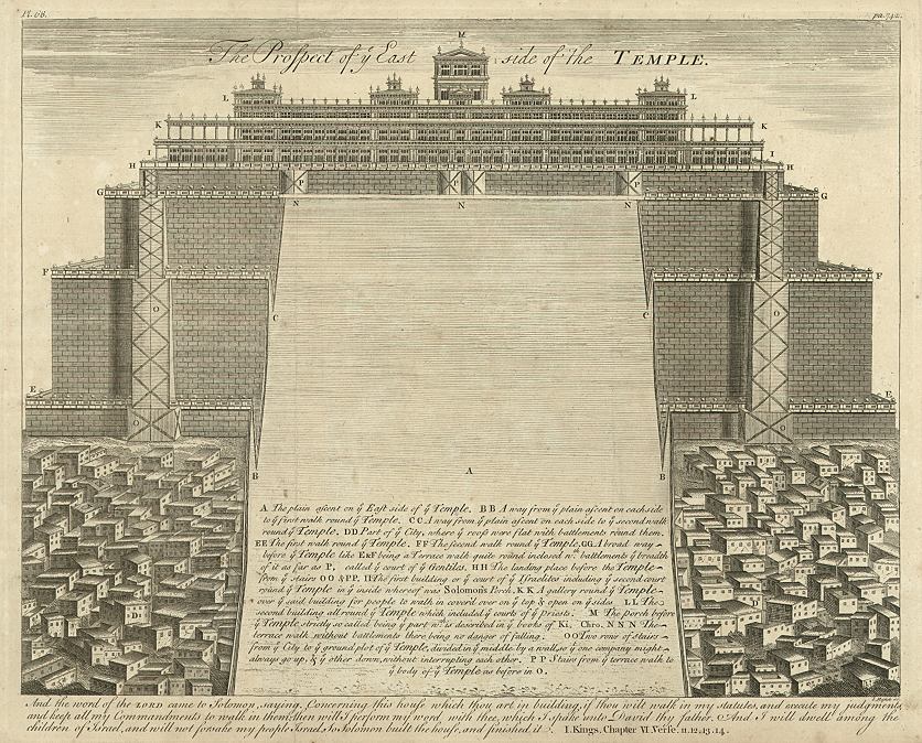 Holy Land, Jerusalem, East side of Solomon's Temple, 1744