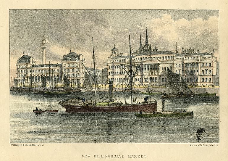 London, New Billingsgate Market, 1878