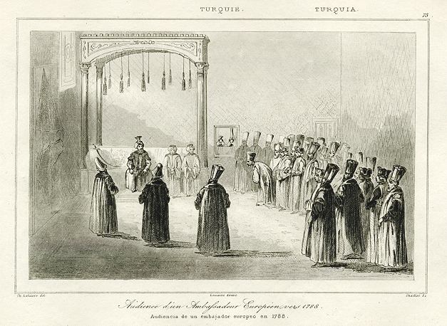 Turkey, Audience of a European Ambassador in 1788, 1847