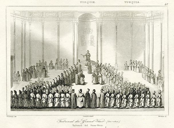 Turkey, Tribunal of the Grand Vizier, 1847