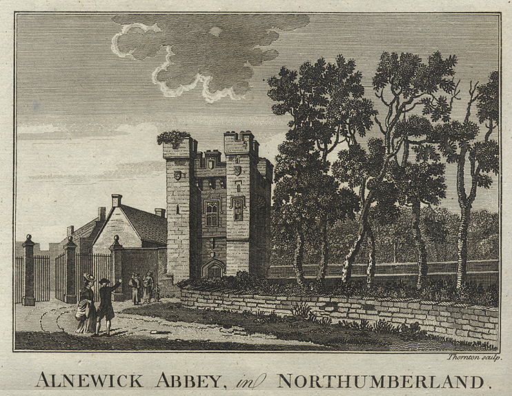 Northumberland, Alnwick Abbey, 1786