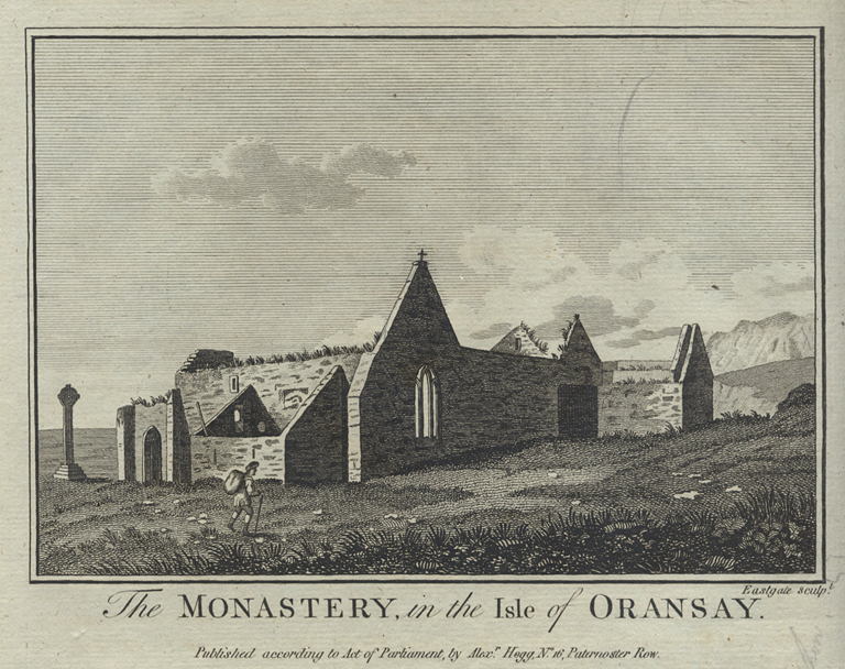 Scotland, Monastery on Oransay (Inner Hebrides), 1786