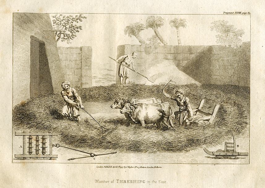 Threshing in the East, 1800