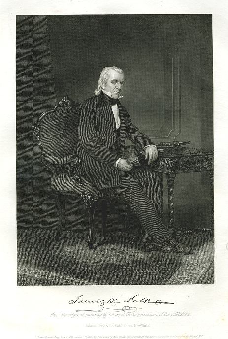 USA, James Knox Polk after Alonzo Chappel, 1861