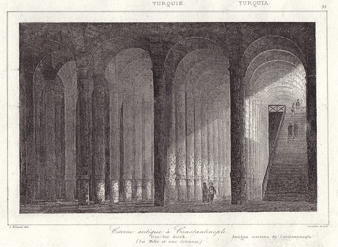 Turkey, Istanbul, Cistern of Bin-bir-derek, 1847