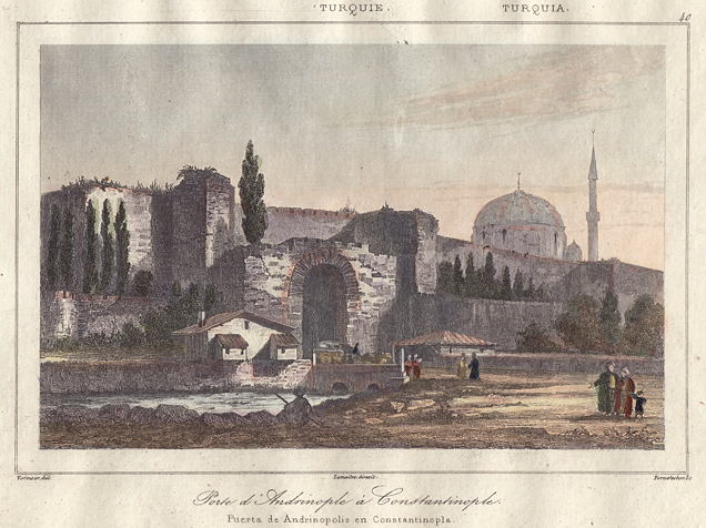 Turkey, Istanbul, Adrianople Gate, 1847