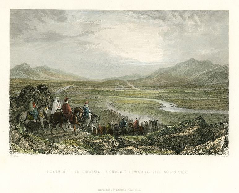 Holy Land, Plain of Jordan & the Dead Sea, 1838