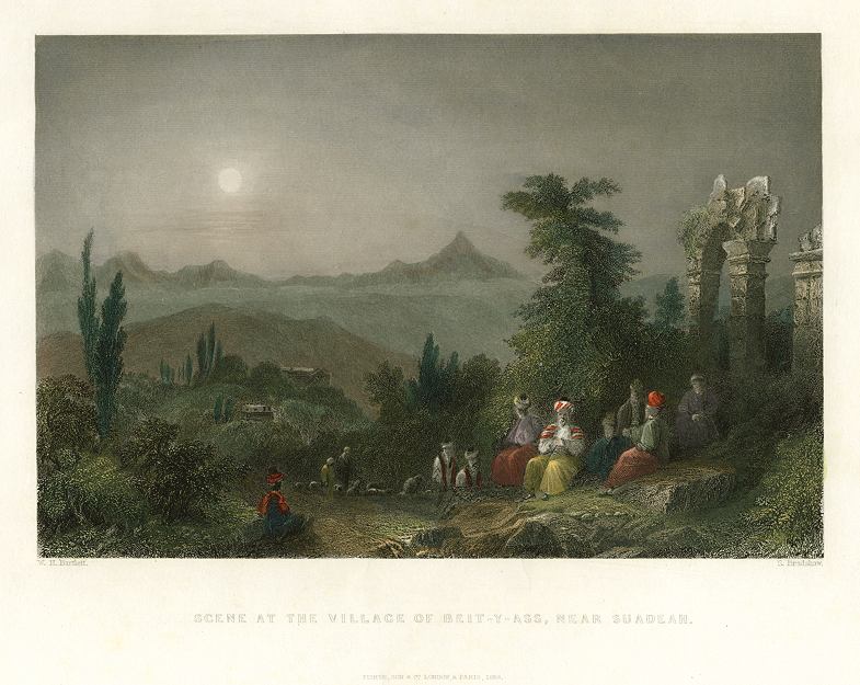 Holy Land, Village of Beit-Y-Ass, near Suadea, 1838
