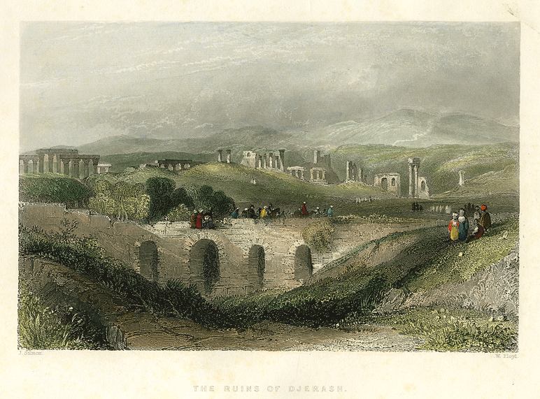 Holy Land, Ruins of Djerash, 1838