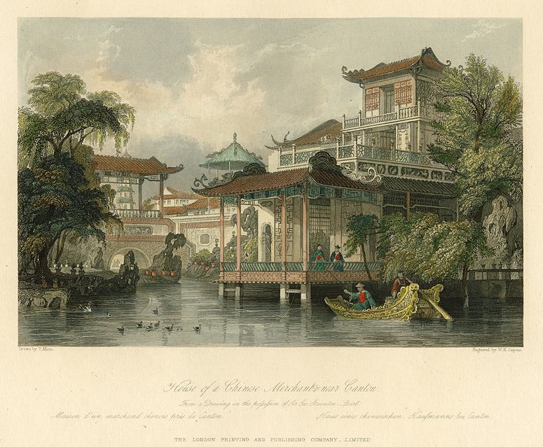 China, House of a Merchant near Canton, 1858