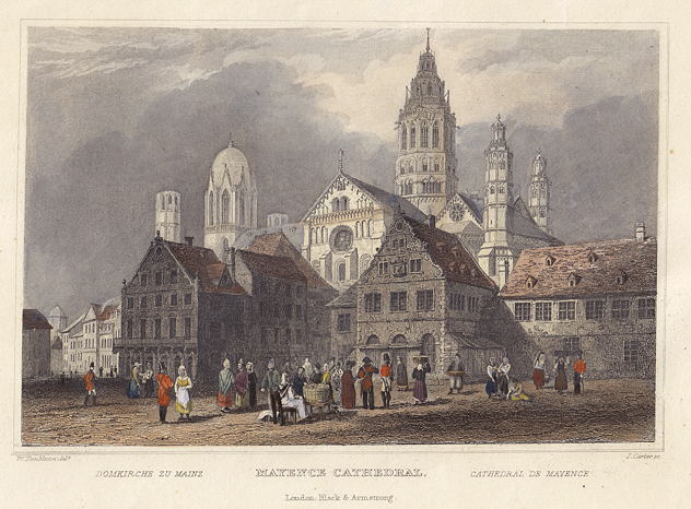 Germany, Mayence Cathedral, 1835