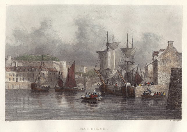 Wales, Cardigan view, 1838