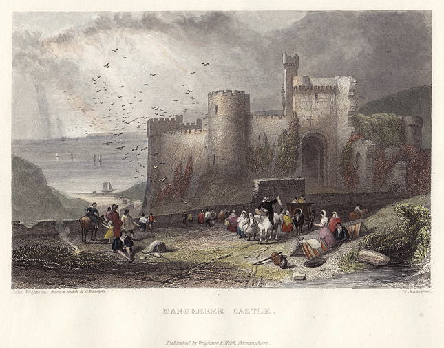 Wales, Manorbeer Castle, 1838