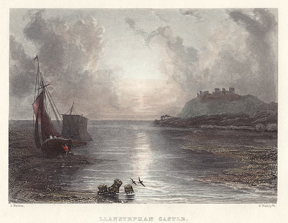 Wales, Llanstephan Castle, 1838