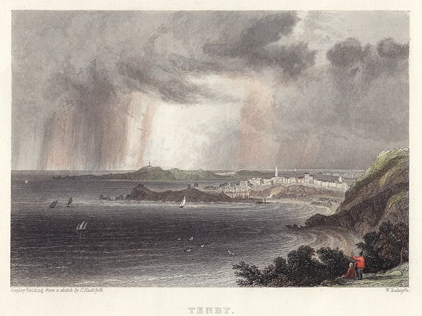 Wales, Tenby view, 1838