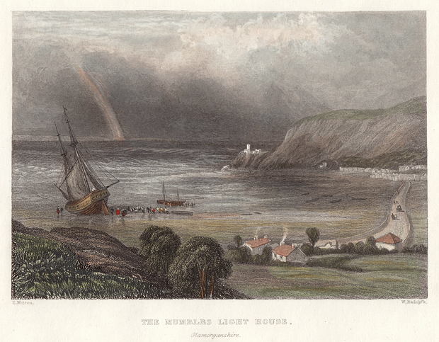 Wales, Mumbles, 1838