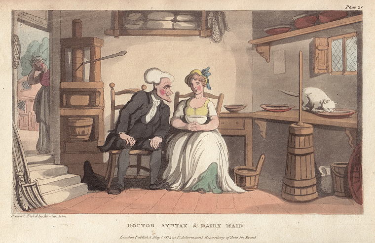 Dr. Syntax & the Dairy Maid, 1812