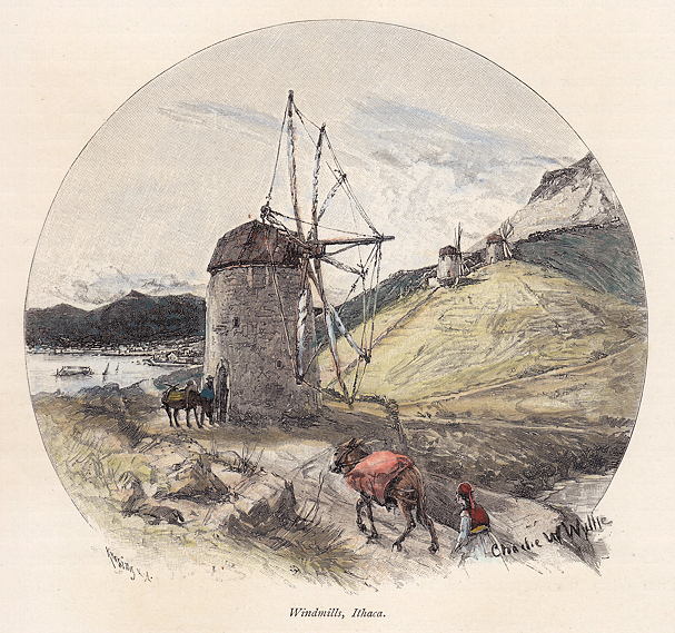 Greece, Ithaca, Windmill, 1891