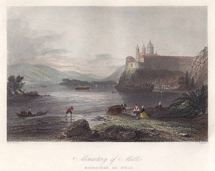 Austria, Monastery of Melk, 1842