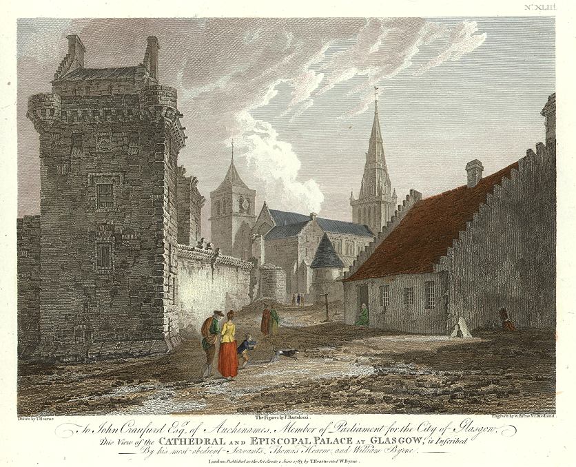 Scotland, Glasgow Cathedral and Episcopal Palace, 1783