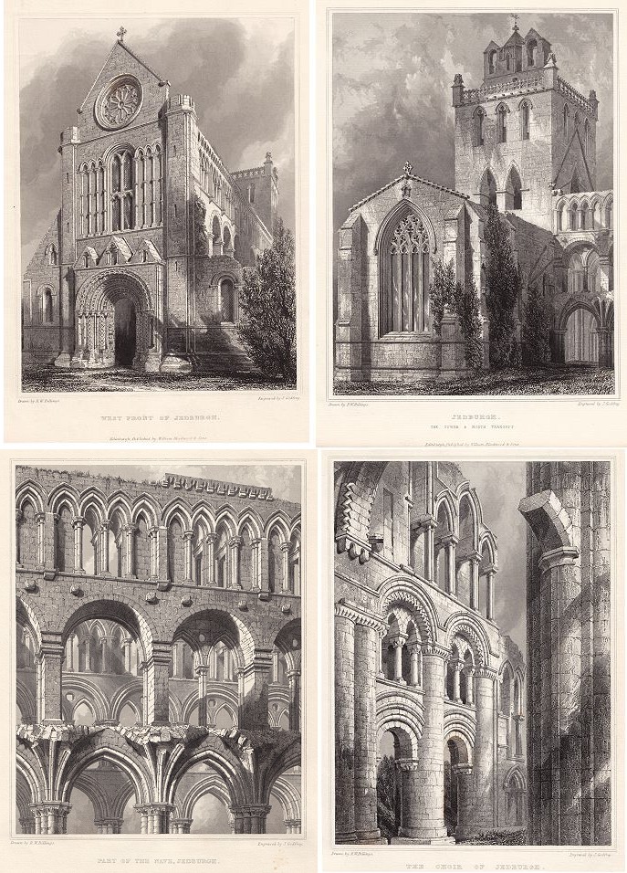 Scotland, Jedburgh, four views, 1848