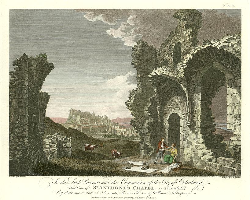 Scotland, Edinburgh, St.Anthony's Chapel, 1779