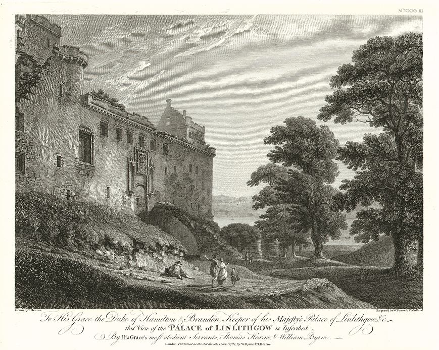 Scotland, Linlithgow Palace, 1782