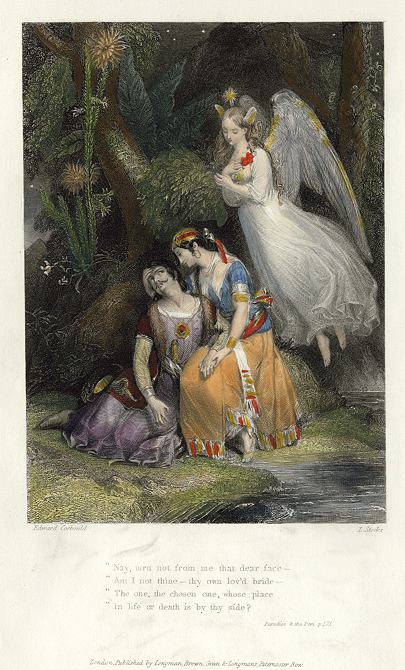 Indian Romance, illustration from Thomas Moore's Lalla Rookh, 1846