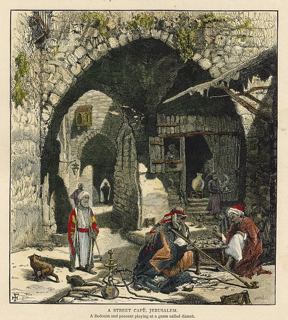 Jerusalem, a Street Cafe, 1880