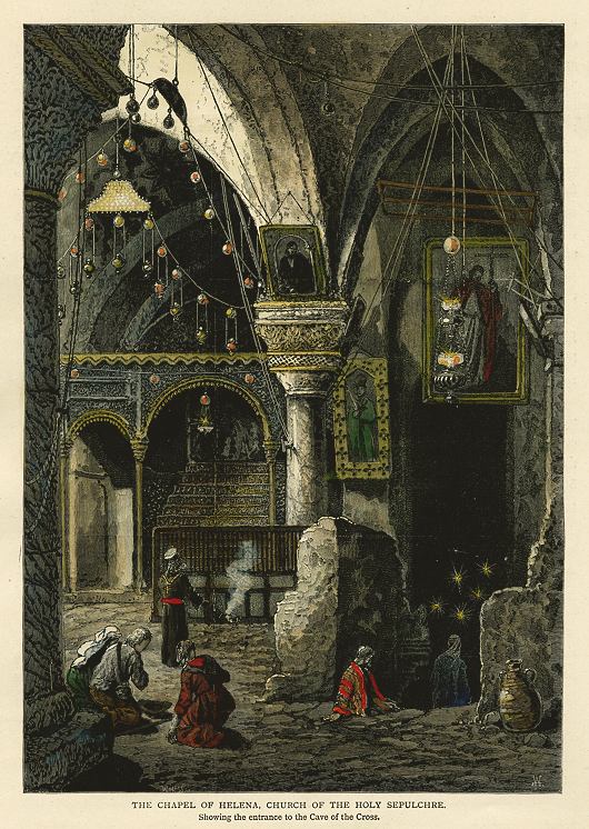 Jerusalem, Church of the Holy Sepulchre, Chapel of Helena, 1880